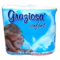 Graziosa Comfort Toalett WC papír 4 tekercses 3 rétegű