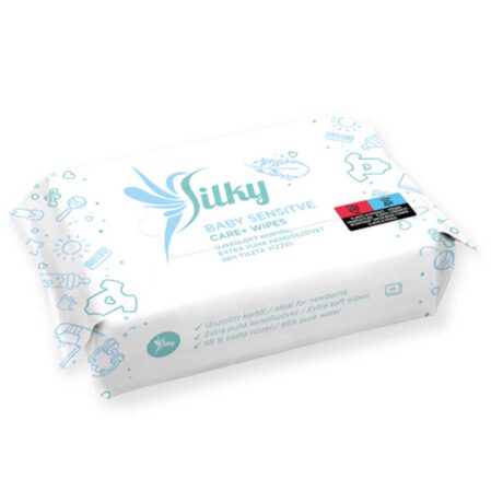 Silky Sensitive 65 lapos visszazárható ápoló baba törlőkendő